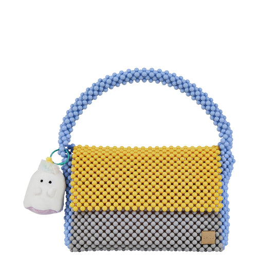 Tri-Color Flap Bag