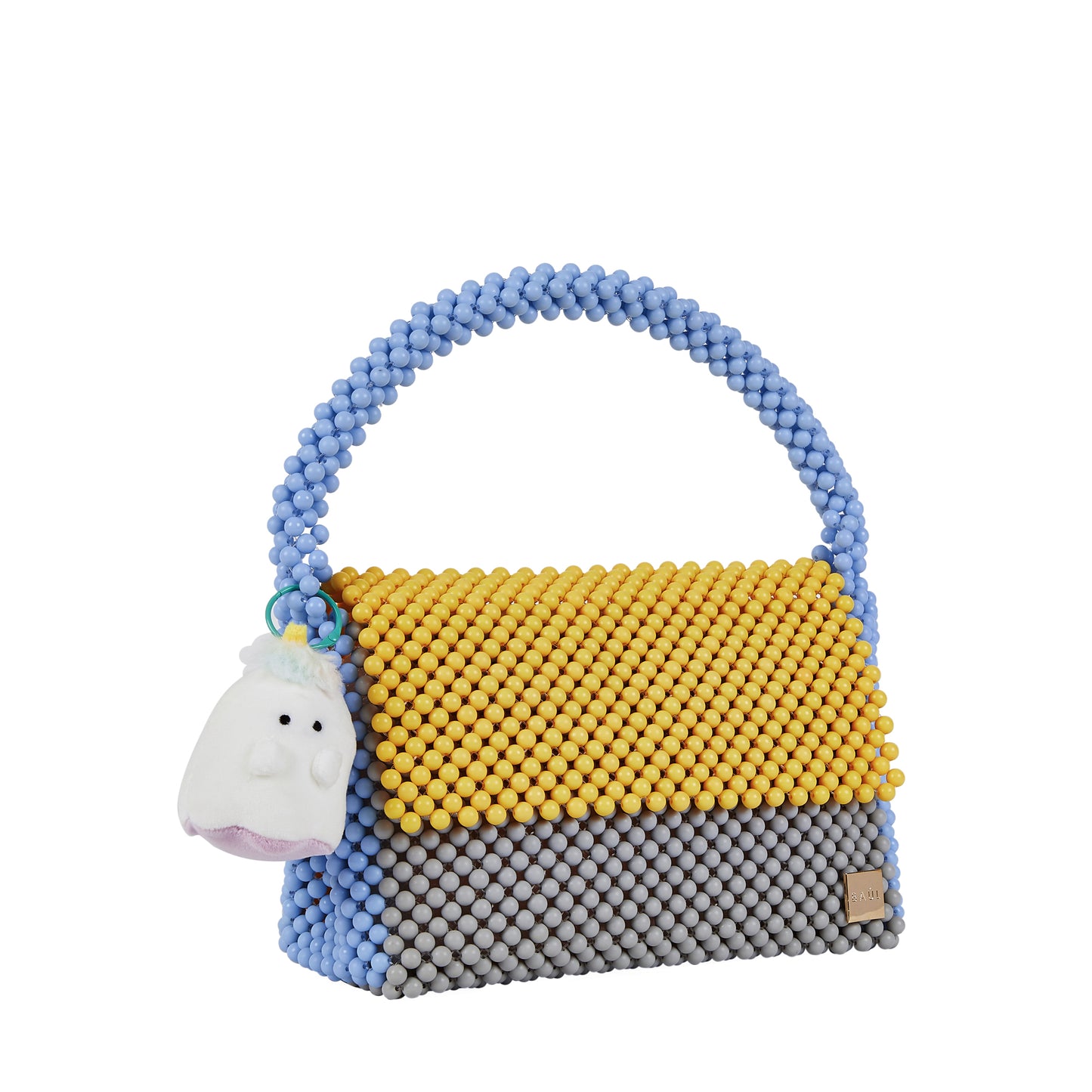Tri-Color Flap Bag