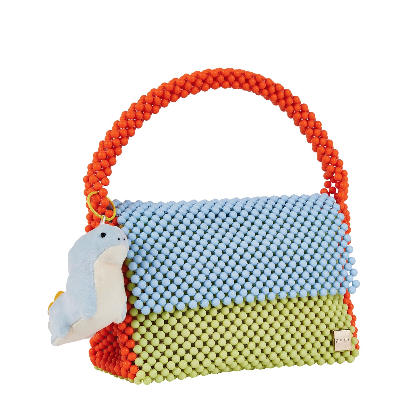 Tri-Color Flap Bag