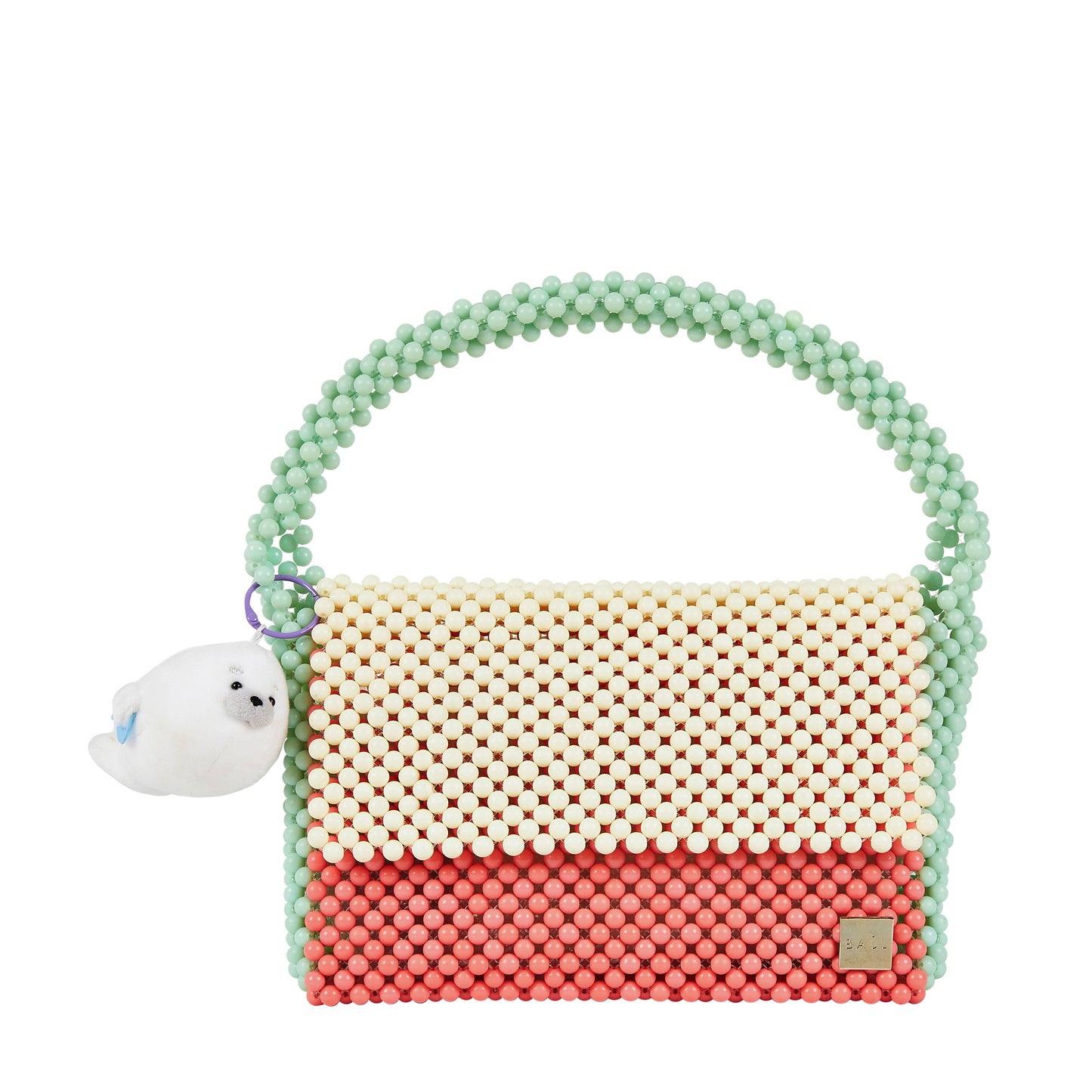 Tri-Color Flap Bag