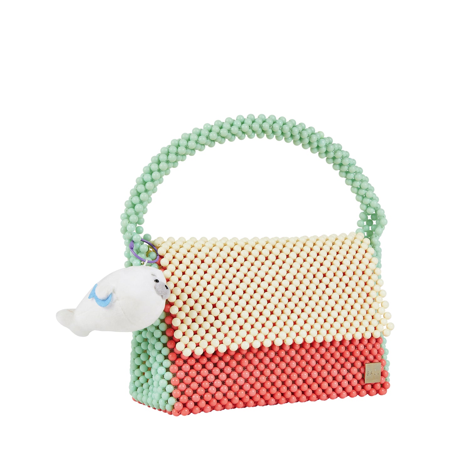 Tri-Color Flap Bag