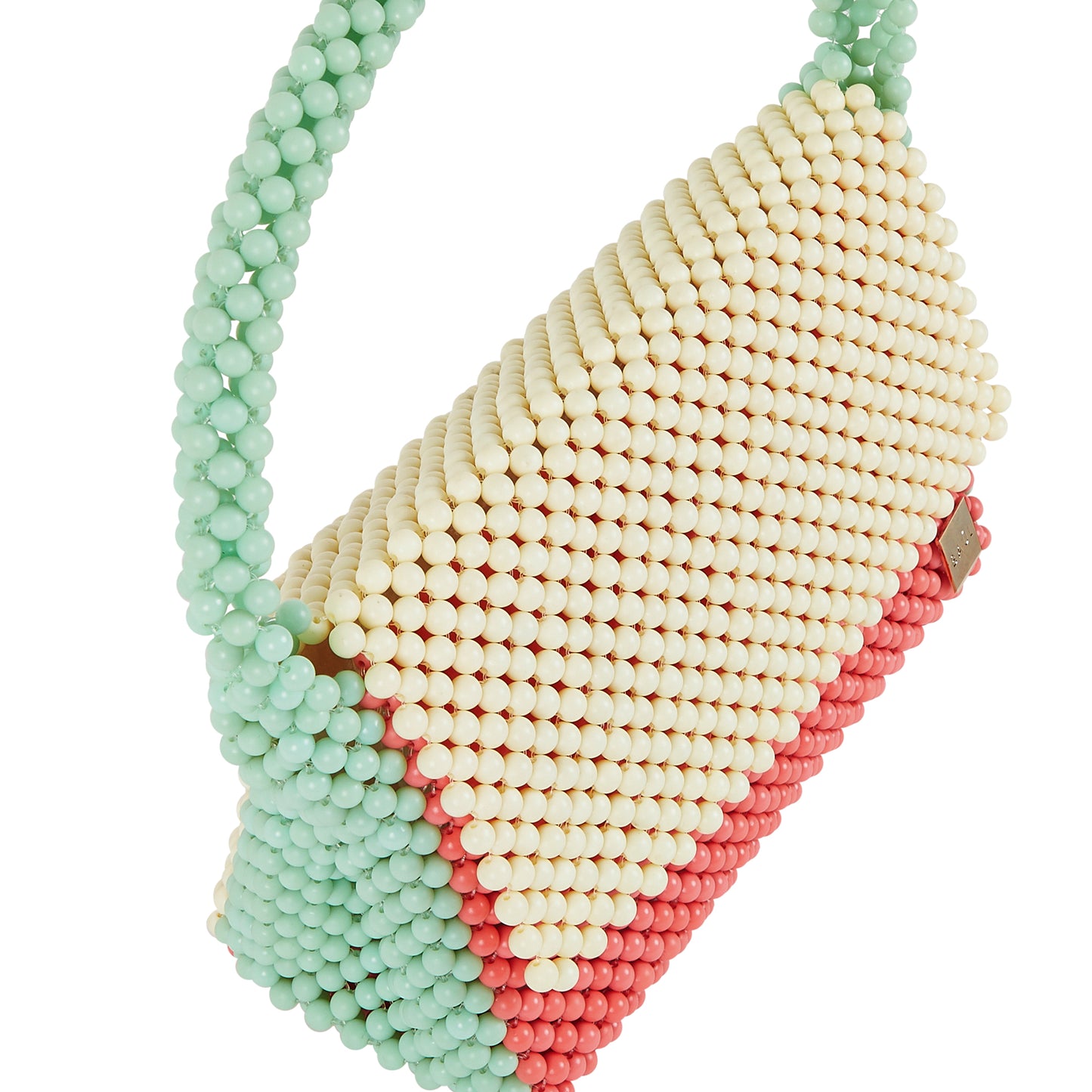 Tri-Color Flap Bag