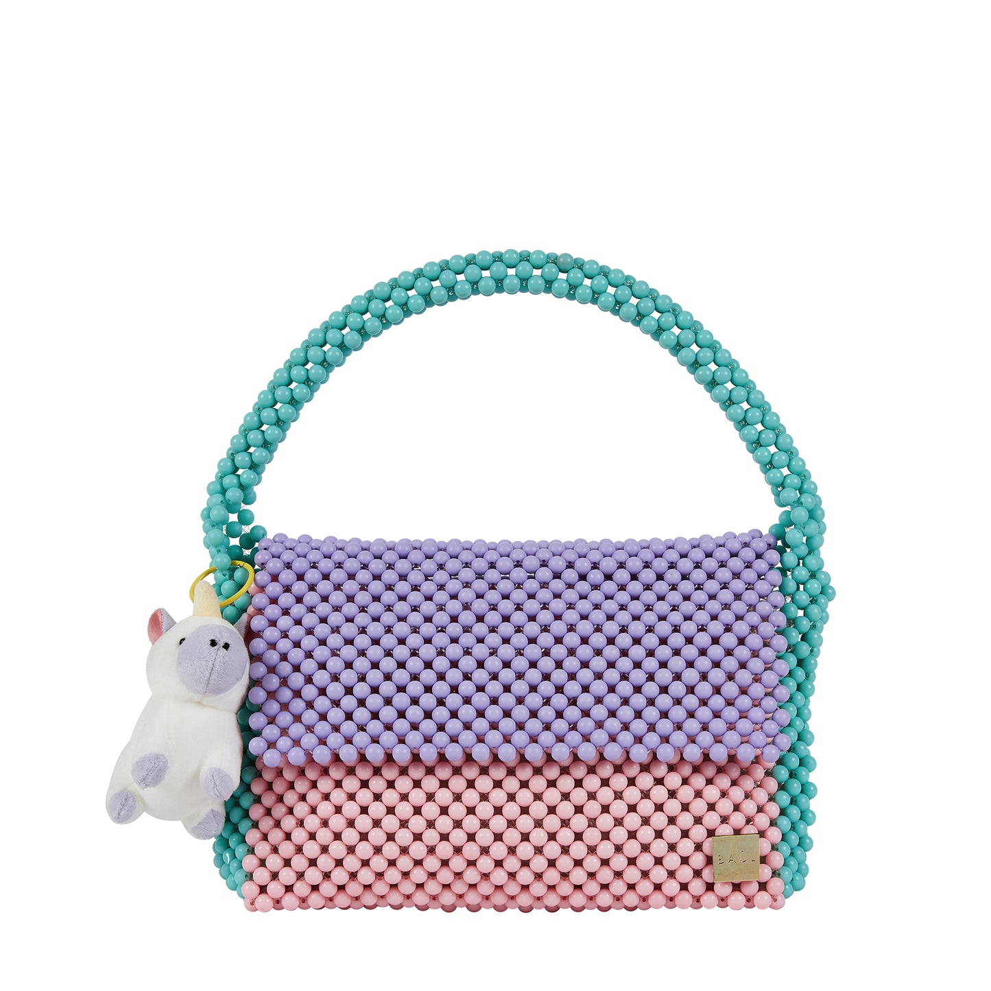 Tri-Color Flap Bag