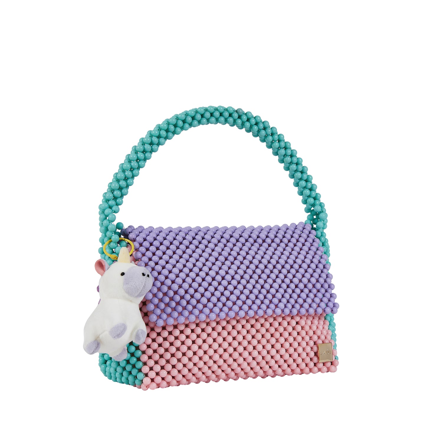 Tri-Color Flap Bag