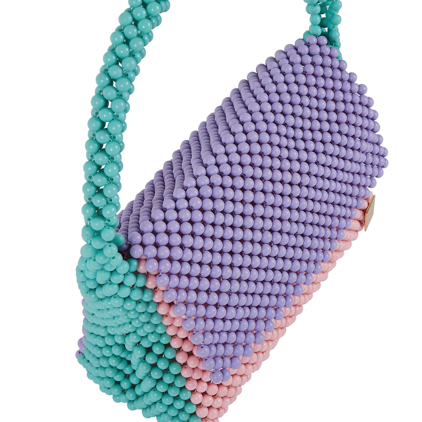 Tri-Color Flap Bag