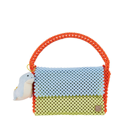 Tri-Color Flap Bag