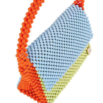 Tri-Color Flap Bag