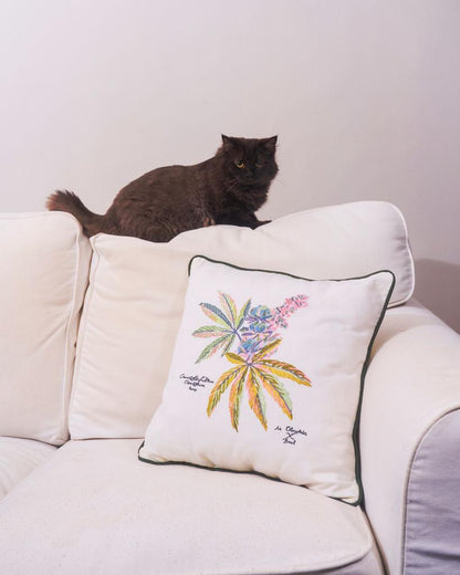 Sativa Botanical Throw Pillow (Preorder Only)